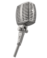 Microphone isolated on background. 3d rendering - illustration png