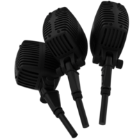 Microphone isolated on background. 3d rendering - illustration png