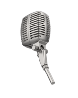 Microphone isolated on background. 3d rendering - illustration png