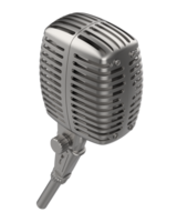 Microphone isolated on background. 3d rendering - illustration png