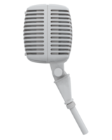 microphone isolé sur Contexte. 3d le rendu - illustration png