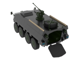 War vehicle isolated on background. 3d rendering - illustration png