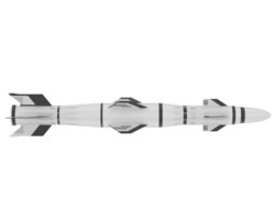 missile isolato su sfondo. 3d interpretazione - illustrazione png