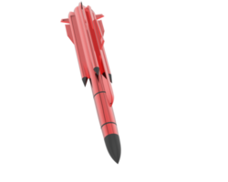 Missile isolated on background. 3d rendering - illustration png