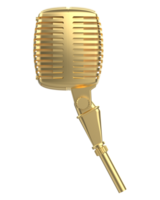 Microphone isolated on background. 3d rendering - illustration png