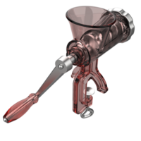 Meat grinder isolated on background. 3d rendering - illustration png