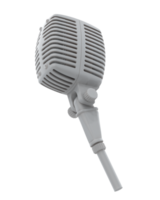 Microphone isolated on background. 3d rendering - illustration png