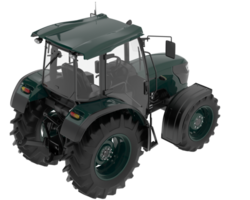 Tractor isolated on background. 3d rendering - illustration png