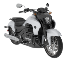 Motorrad isoliert auf Hintergrund. 3d Rendern - - Illustration png