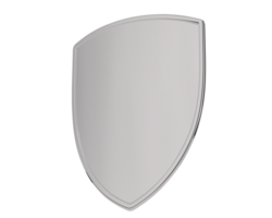 Shield isolated on background. 3d rendering - illustration png