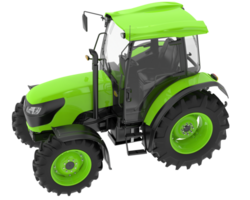 Tractor isolated on background. 3d rendering - illustration png