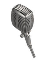 Microphone isolated on background. 3d rendering - illustration png