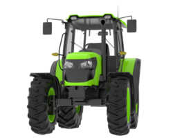 Tractor isolated on background. 3d rendering - illustration png