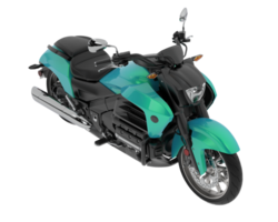 Motorrad isoliert auf Hintergrund. 3d Rendern - - Illustration png