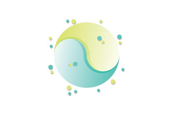 global logo design with gradient  logo concept