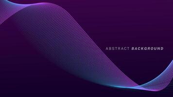 Futuristic abstract background Violet color with lines waves. Purple Color Technology Concept Background. Suitable for banners, wallpapers, posters, covers. vector