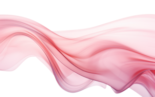 AI generated smoke wave  in the color of pink on transparent background png