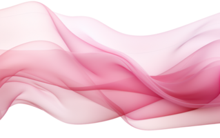 AI generated smoke wave  in the color of pink on transparent background png