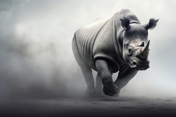 Charging Rhino Stock Photos, Images and Backgrounds for Free Download