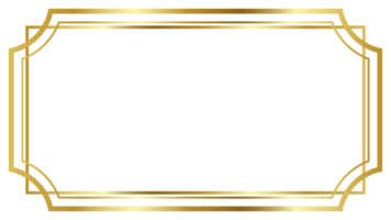 rectangle d'or Cadre frontière png