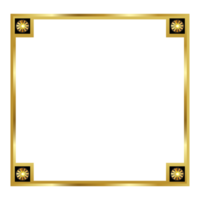 Rectangle golden frame border png