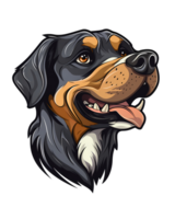 ai generiert Hund Kunst Abbildungen zum Logo, Aufkleber, T-Shirt Design, Poster usw png