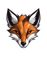 AI generated fox art illustrations for logo, stickers, tshirt design, poster etc png