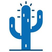 Cactus icon line vector illustration