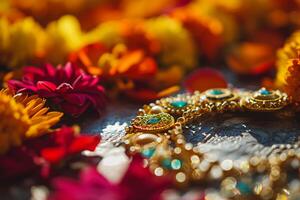 AI generated Cultural Splendor Immerse Yourself in the Vibrancy of Indian Celebrations photo