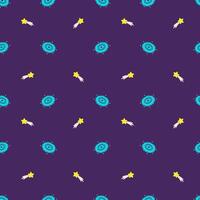 Seamless patterns with stars. Vector space illustration