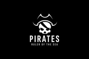 pirates logo vector icon illustration