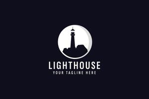 lighthouse logo vector icon illustration