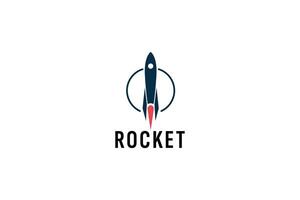 cohete logo vector icono ilustración