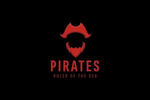 pirates logo vector icon illustration