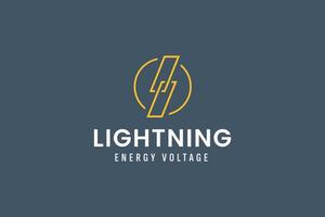 lightning logo vector icon illustration