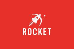 rocket logo vector icon illustration