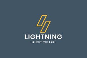 lightning logo vector icon illustration