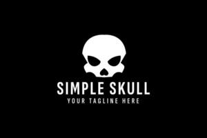 skull logo vector icon illustration