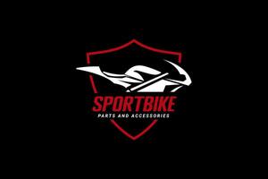 Bicicleta de deporte logo vector icono ilustración