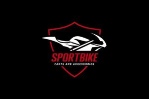 sportbike logo vector icon illustration