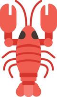 Lobster Flat Icon vector