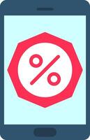 Discount Flat Icon vector