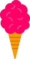 Cotton Candy Flat Icon vector