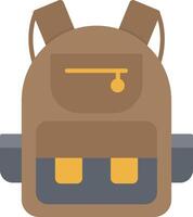 Backpack Flat Icon vector