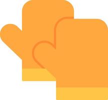 Kitchen Gloves Flat Icon vector