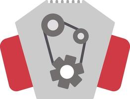 Engine Flat Icon vector