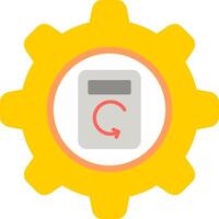 Process Data Flat Icon vector