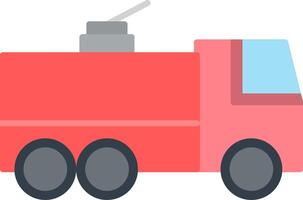 Fire Truck Flat Icon vector