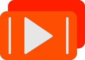 Play Button Flat Icon vector