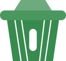 Recycle Bin Flat Icon vector